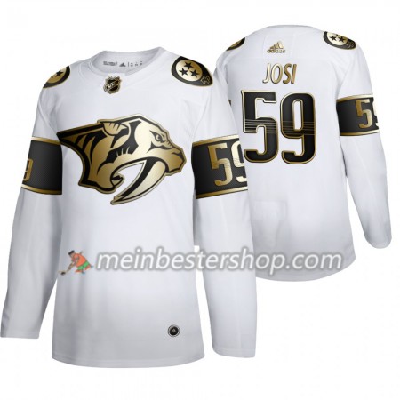 Nashville Predators Roman Josi 59 Adidas 2019-2020 Golden Edition Weiß Trikot Authentic - Herren